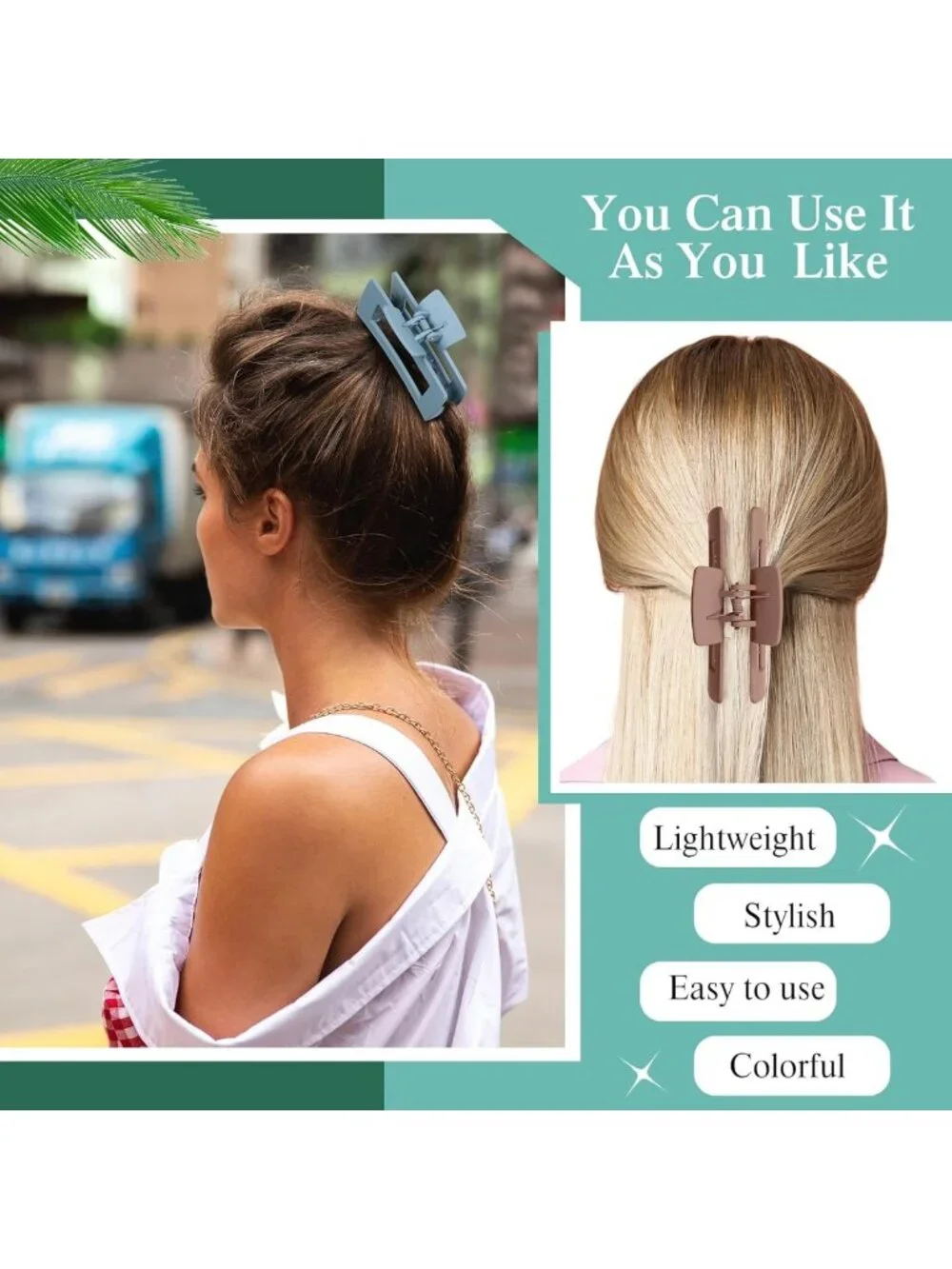 60 Pcs Large Hair Claw Clips - Strong Hold, Nonslip, Matte Finish for Thick Hair